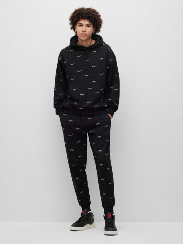 Hugo Hugo Суитшърт 50486459 Черен Relaxed Fit