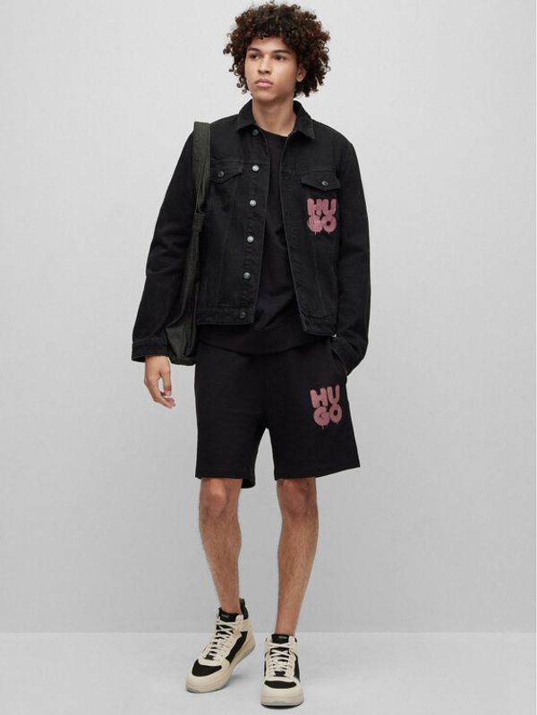 Hugo Hugo Суитшърт 50487526 Черен Oversize