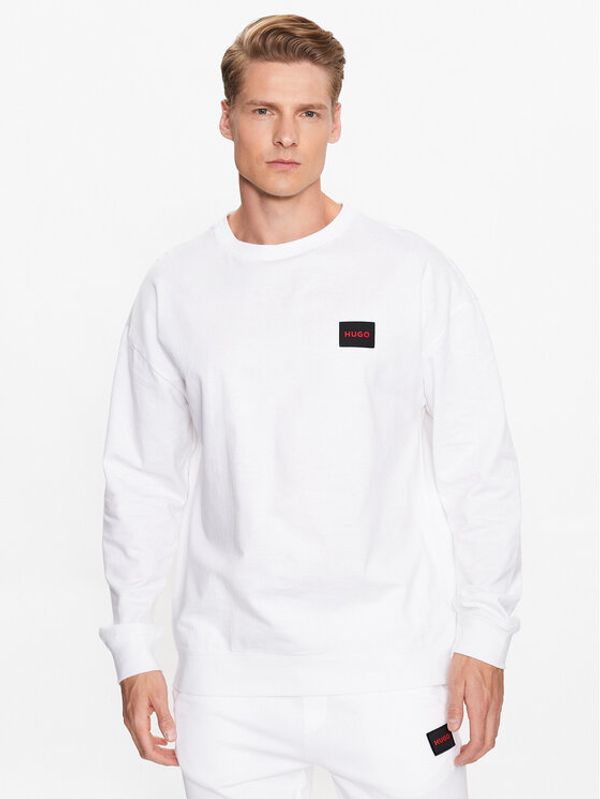Hugo Hugo Суитшърт 50490291 Бял Relaxed Fit