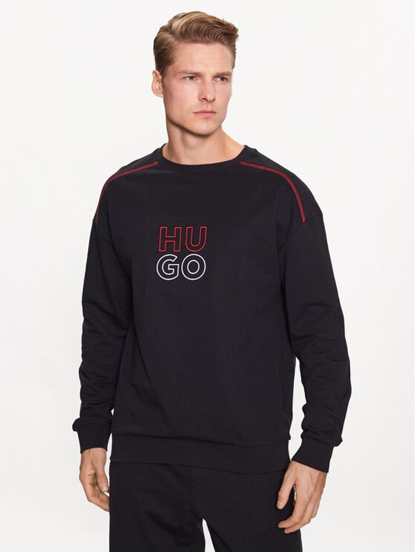 Hugo Hugo Суитшърт 50490436 Черен Relaxed Fit