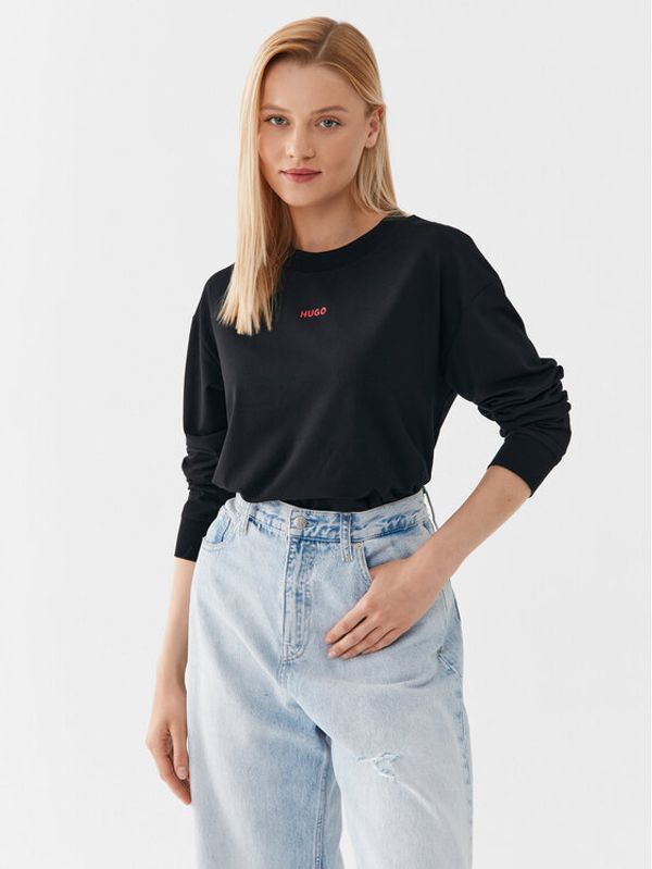 Hugo Hugo Суитшърт 50490577 Черен Relaxed Fit