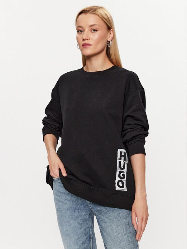 Hugo Hugo Суитшърт 50492807 Черен Oversize