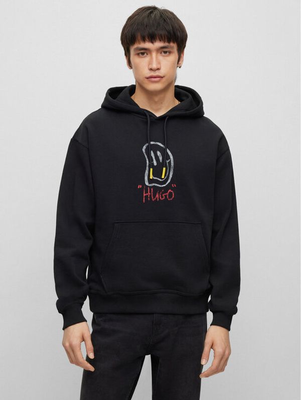 Hugo Hugo Суитшърт 50495686 Черен Relaxed Fit