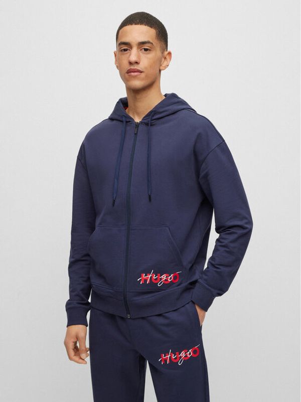 Hugo Hugo Суитшърт Combined 50496982 Тъмносин Relaxed Fit