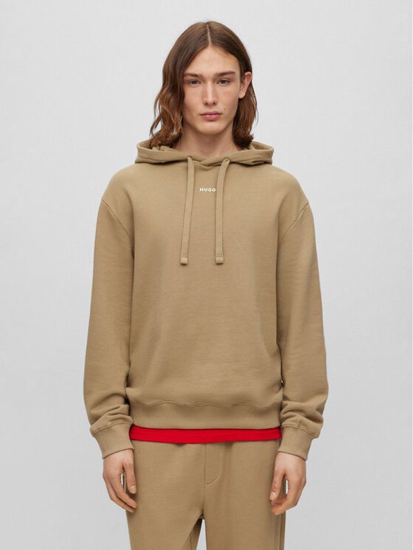 Hugo Hugo Суитшърт Dapo 50486478 Кафяв Relaxed Fit