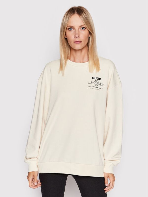 Hugo Hugo Суитшърт Dashimara_3 50474473 Бежов Relaxed Fit