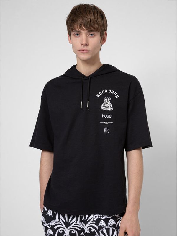 Hugo Hugo Суитшърт Dempura 50446439 Черен Loose Fit