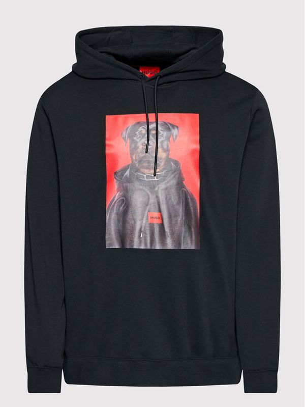 Hugo Hugo Суитшърт Doodie 50477609 Черен Relaxed Fit