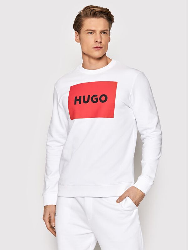 Hugo Hugo Суитшърт Duragol222 50467944 Бял Regular Fit