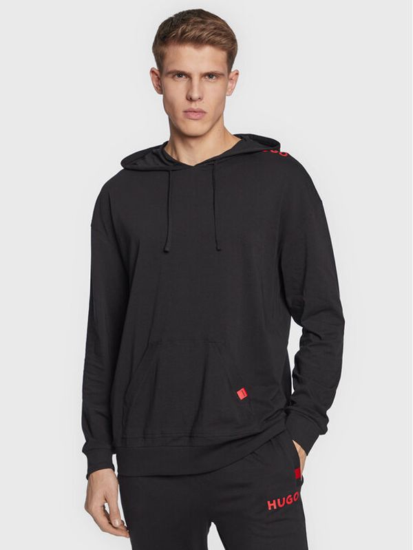 Hugo Hugo Суитшърт Labelled 50487781 Черен Regular Fit