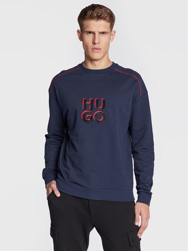 Hugo Hugo Суитшърт Monologo 50478920 Тъмносин Comfort Fit