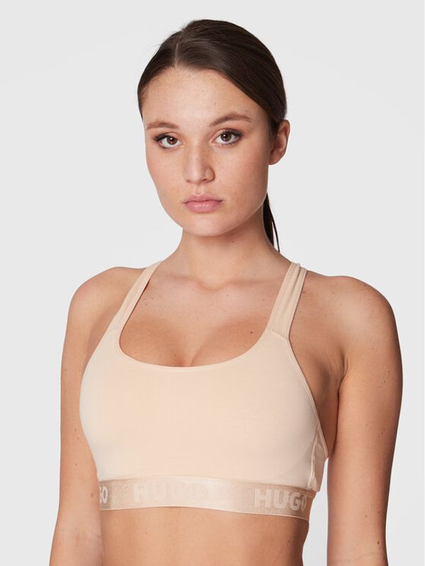 Hugo Hugo Сутиен-топ Sporty Logo 50469628 Бежов
