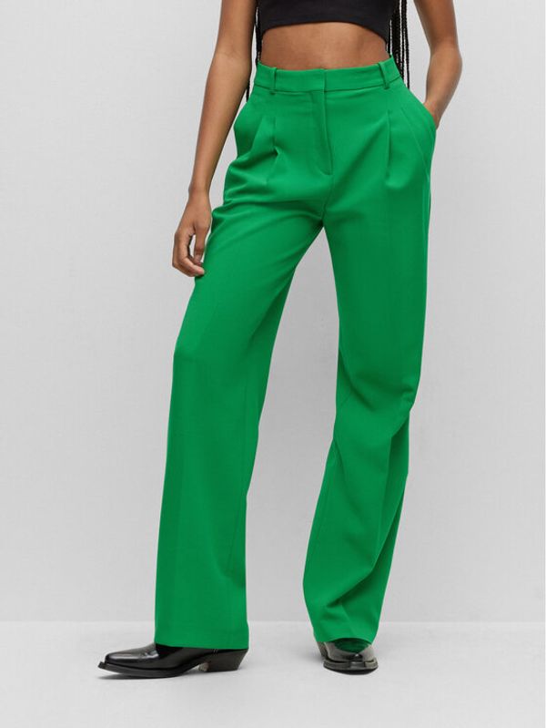 Hugo Hugo Текстилни панталони 50489247 Зелен Relaxed Fit