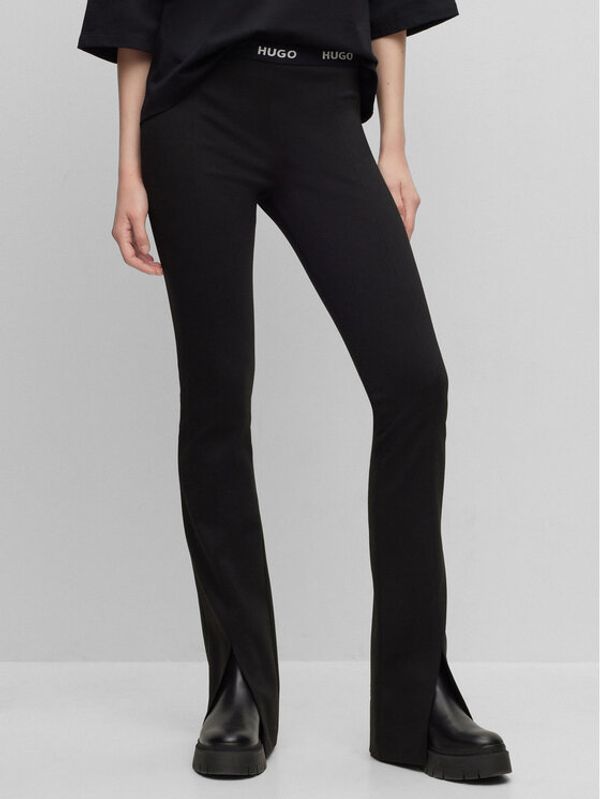 Hugo Hugo Текстилни панталони 50493781 Черен Slim Fit