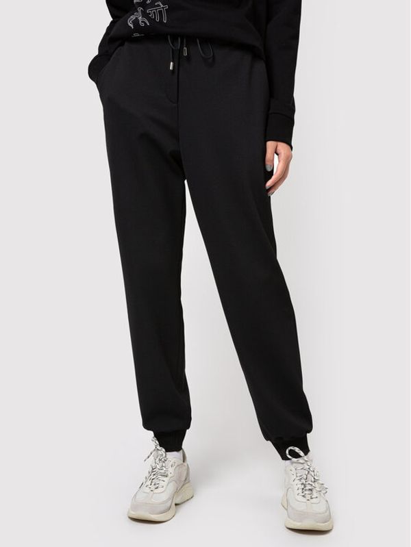 Hugo Hugo Текстилни панталони Heleas 50442419 Черен Comfort Fit