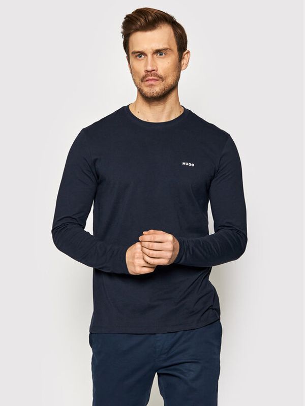 Hugo Hugo Тениска с дълъг ръкав Derol222 50466159 Тъмносин Regular Fit