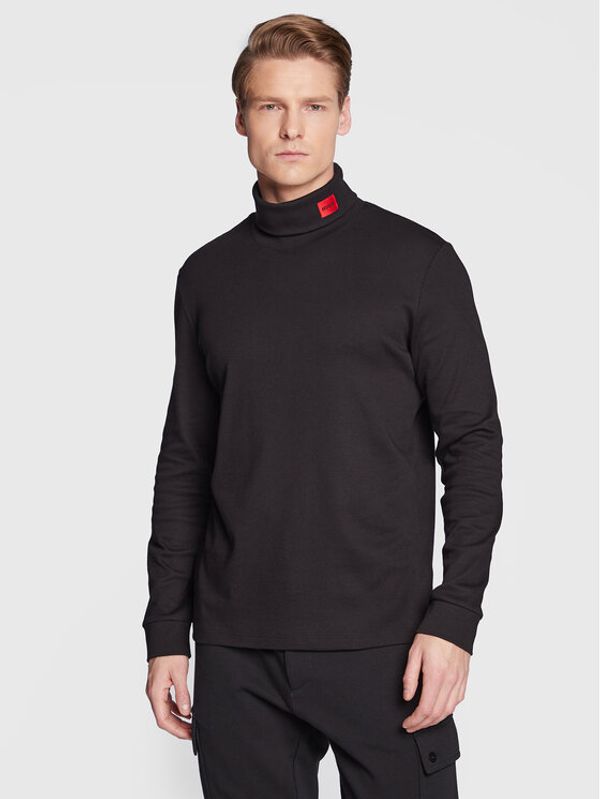 Hugo Hugo Тениска с дълъг ръкав Derollo224 50479373 Черен Slim Fit