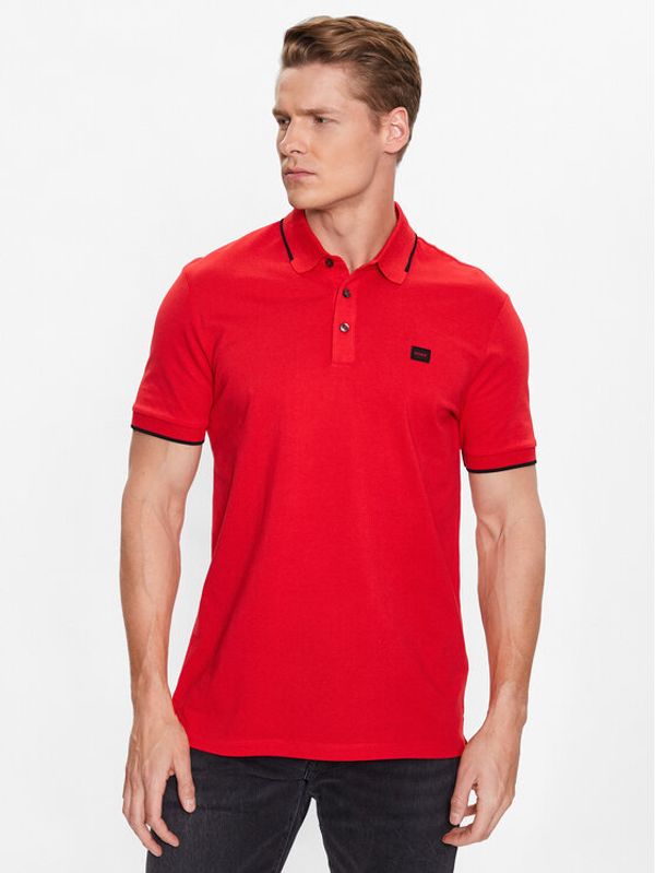 Hugo Hugo Тениска с яка и копчета 50490775 Розов Slim Fit