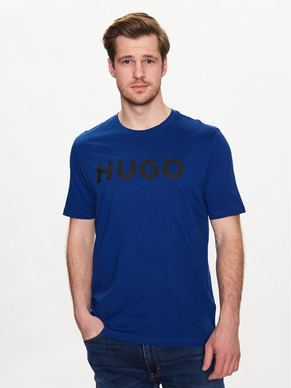 Hugo Hugo Тишърт 50467556 Син Regular Fit