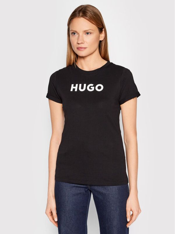 Hugo Hugo Тишърт 50473813 Черен Slim Fit