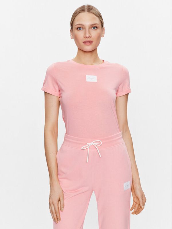 Hugo Hugo Тишърт 50479489 Розов Slim Fit