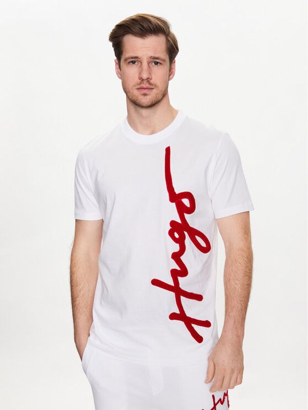 Hugo Hugo Тишърт 50482884 Бял Regular Fit