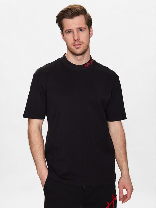 Hugo Hugo Тишърт 50482916 Черен Relaxed Fit