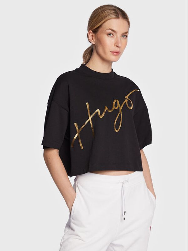 Hugo Hugo Тишърт 50482939 Черен Relaxed Fit
