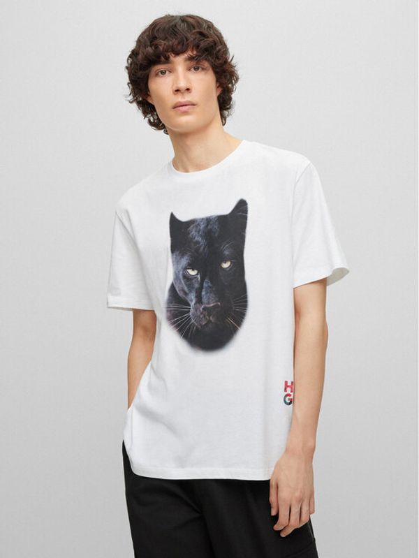 Hugo Hugo Тишърт 50484761 Бял Regular Fit