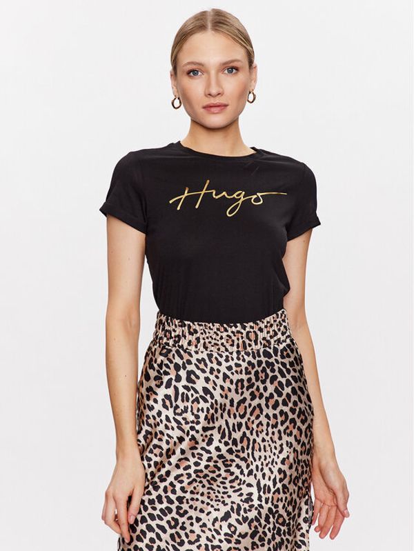 Hugo Hugo Тишърт 50485034 Черен Slim Fit