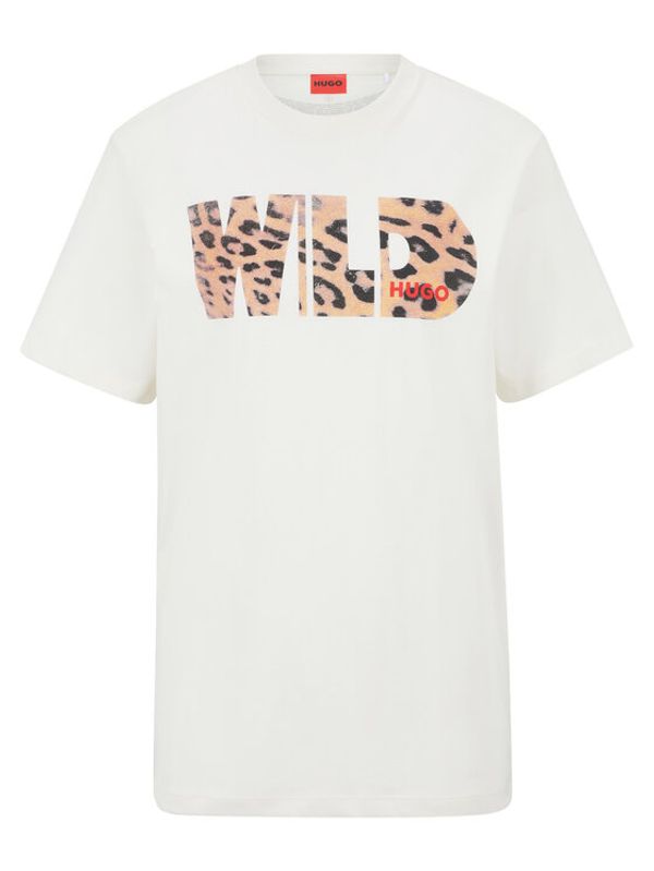 Hugo Hugo Тишърт 50485143 Бежов Regular Fit