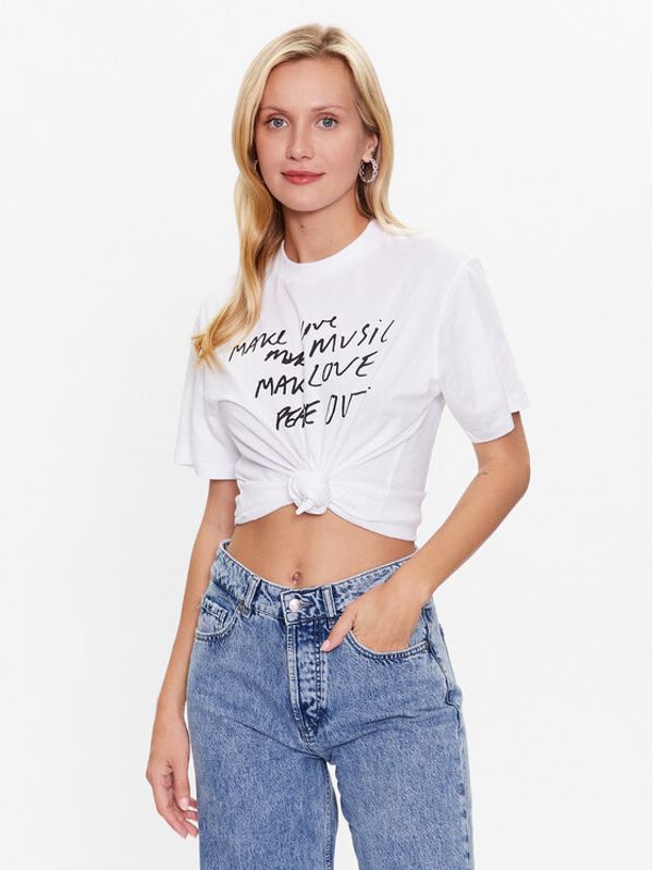 Hugo Hugo Тишърт 50486320 Бял Regular Fit