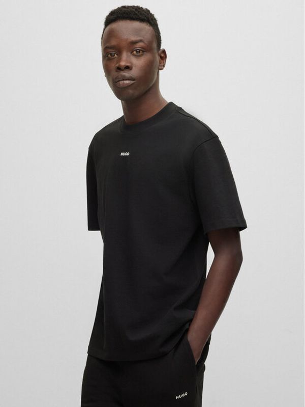 Hugo Hugo Тишърт 50488330 Черен Relaxed Fit