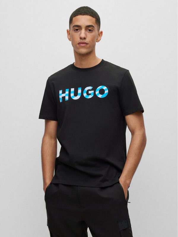 Hugo Hugo Тишърт 50489662 Черен Regular Fit