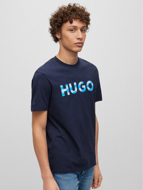 Hugo Hugo Тишърт 50489662 Син Regular Fit