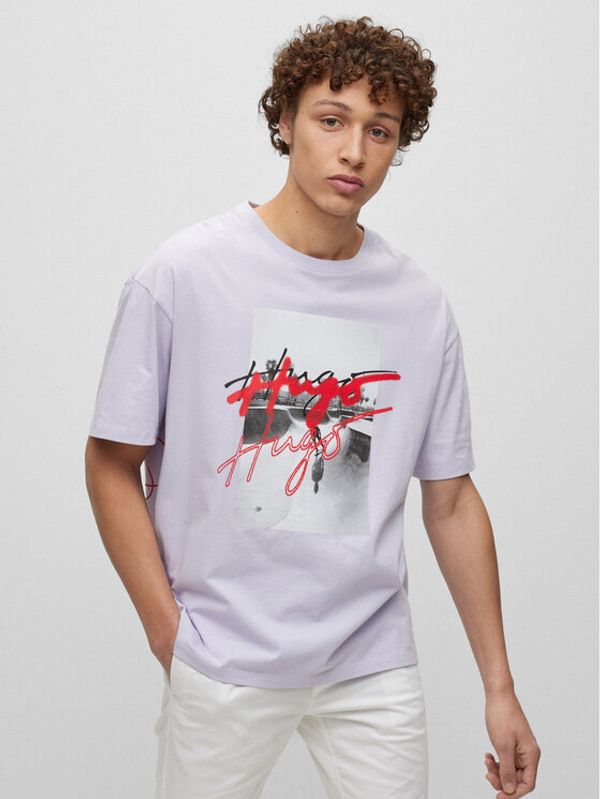 Hugo Hugo Тишърт 50491813 Виолетов Oversize
