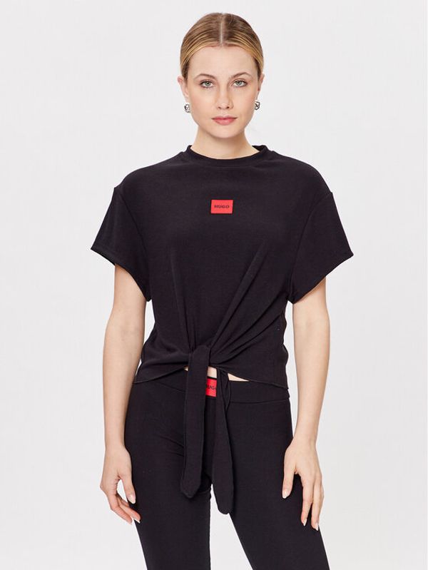 Hugo Hugo Тишърт 50492189 Черен Relaxed Fit