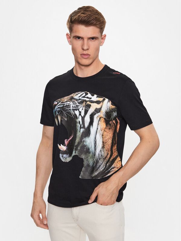 Hugo Hugo Тишърт 50494577 Черен Regular Fit