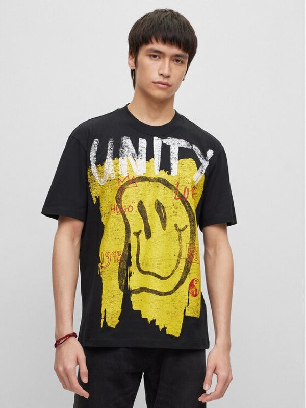 Hugo Hugo Тишърт 50494591 Черен Relaxed Fit