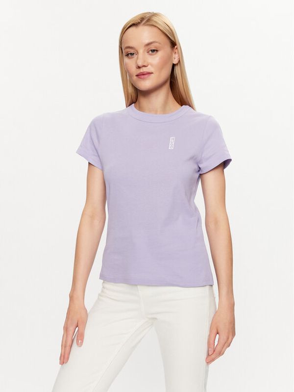 Hugo Hugo Тишърт 50495095 Виолетов Regular Fit