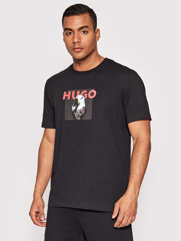 Hugo Hugo Тишърт Dhynx 50473165 Черен Regular Fit