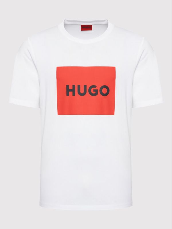 Hugo Hugo Тишърт Dulive222 50467952 Бял Regular Fit