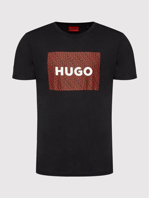 Hugo Hugo Тишърт Dulive_U223 50471672 Черен Regular Fit