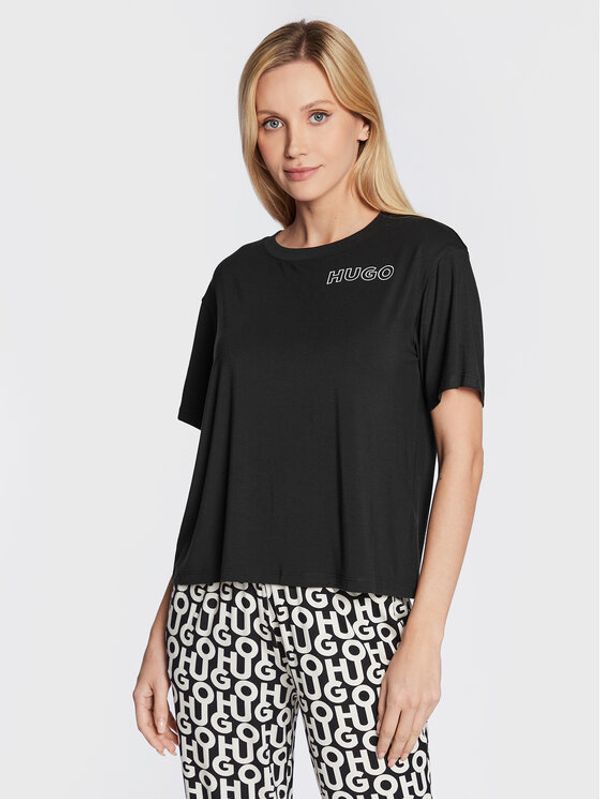 Hugo Hugo Тишърт Unite 50480615 Черен Relaxed Fit