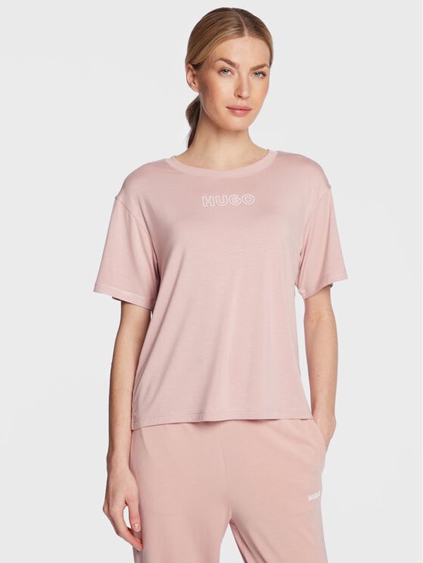 Hugo Hugo Тишърт Unite 50480615 Розов Relaxed Fit