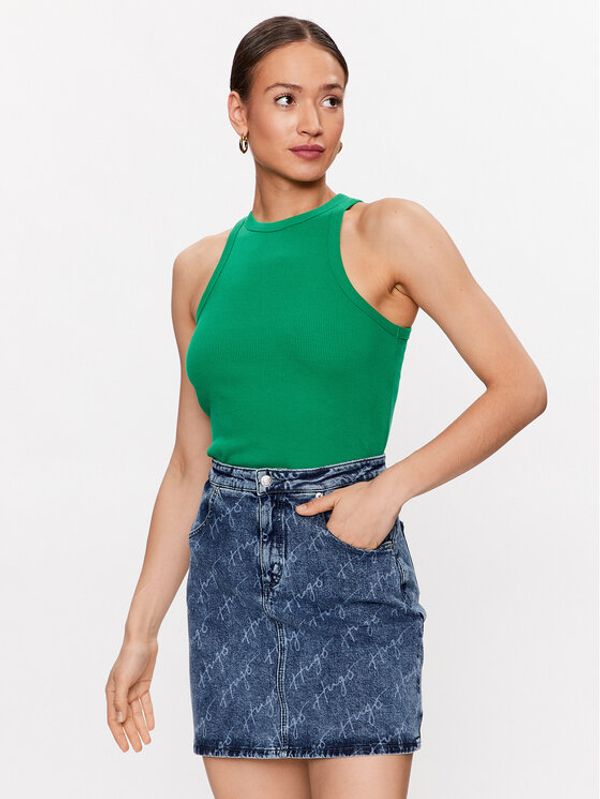 Hugo Hugo топ 50478532 Зелен Slim Fit