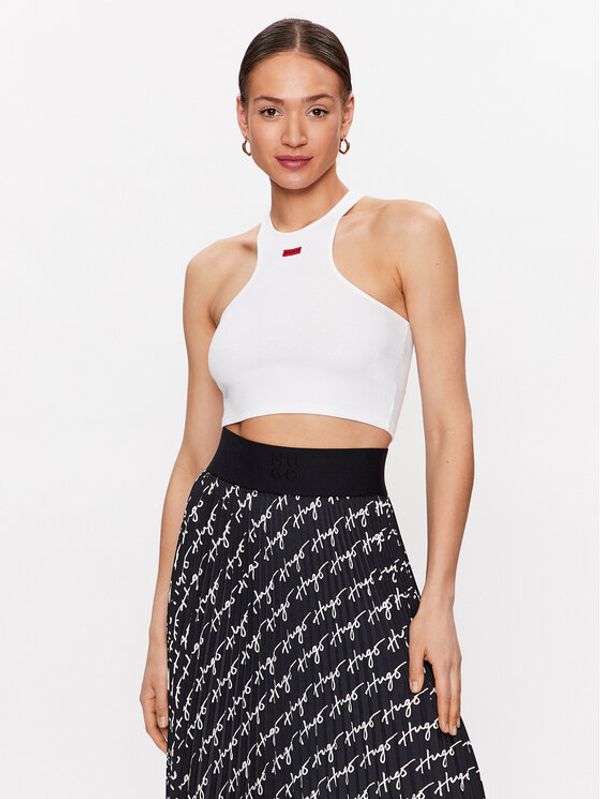 Hugo Hugo топ 50486526 Бял Slim Fit