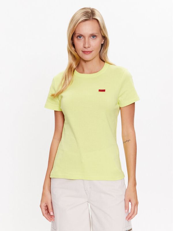 Hugo Hugo топ 50489117 Жълт Regular Fit