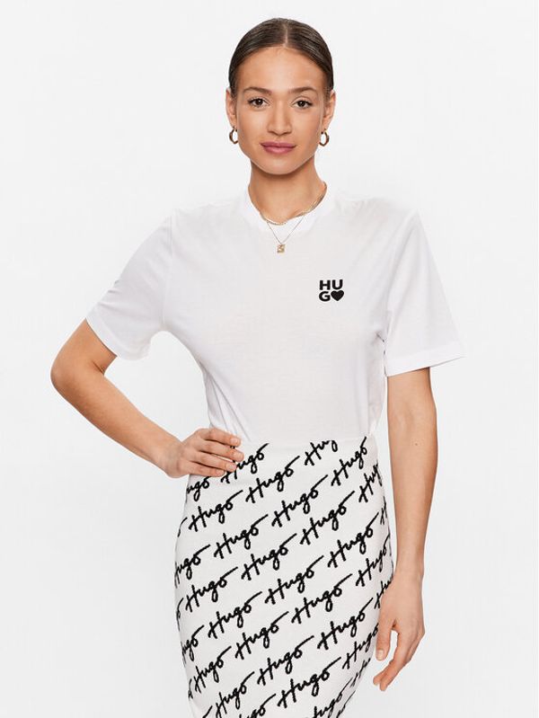 Hugo Hugo топ 50489198 Бял Regular Fit