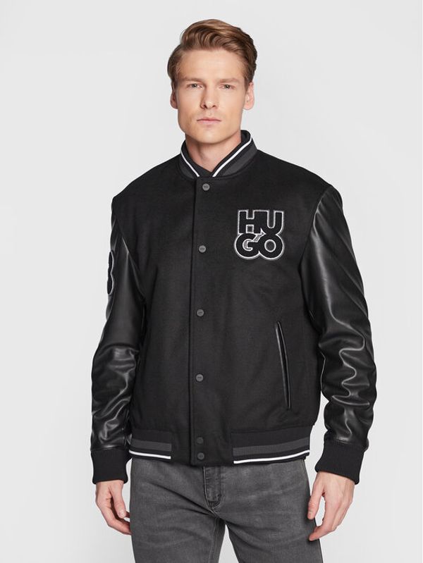 Hugo Hugo Яке бомбър Babu C2241 50475260 Черен Regular Fit